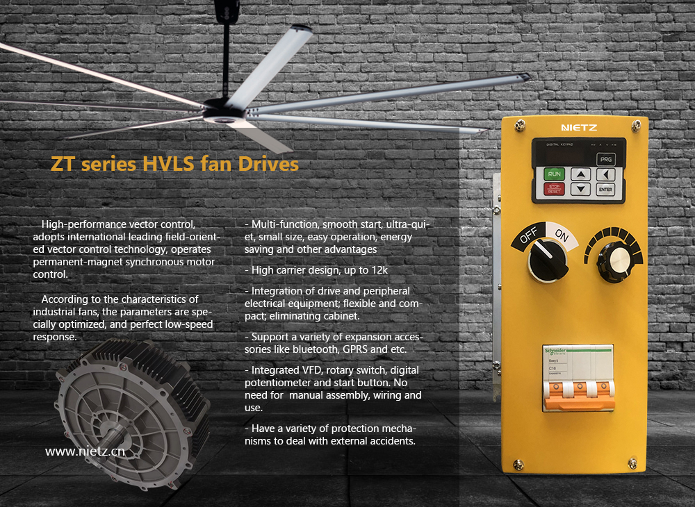 ZT series HVLS fan Drives