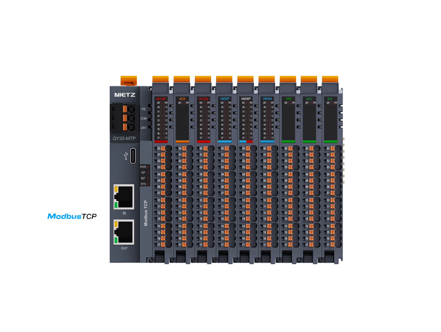 QY20-MTP Bus Coupler - Modbus TCP
